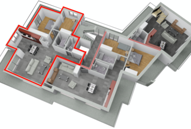 2 Schlafzimmer Wohnung, Wohnung ab Plan