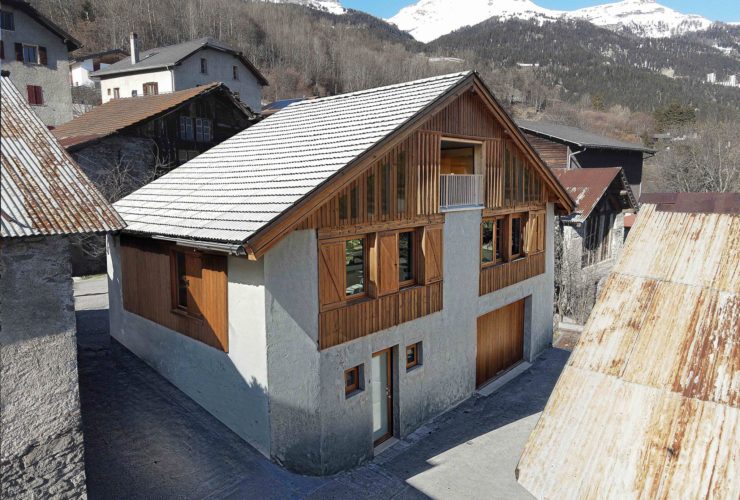 Projet de rénovation d'une magnifique grange à Crans-Montana