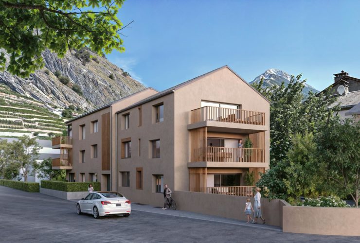 Appartement 3½ NEUF| Rez-de-chaussée au centre du vieux-village d'Ardon