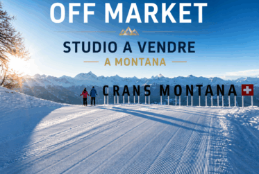 Grand studio 1er étage au centre Montana + place de parking intérieure