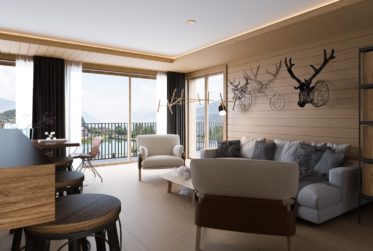 Chalet neuf 5.5 pces en ossature bois avec vue panoramique sur le lac et les Alpes