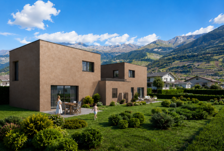 Villa 5.5 pces contemporaine neuve à Chalais