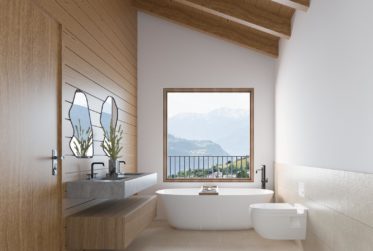 Chalet neuf 5.5 pces en ossature bois avec vue panoramique sur le lac et les Alpes