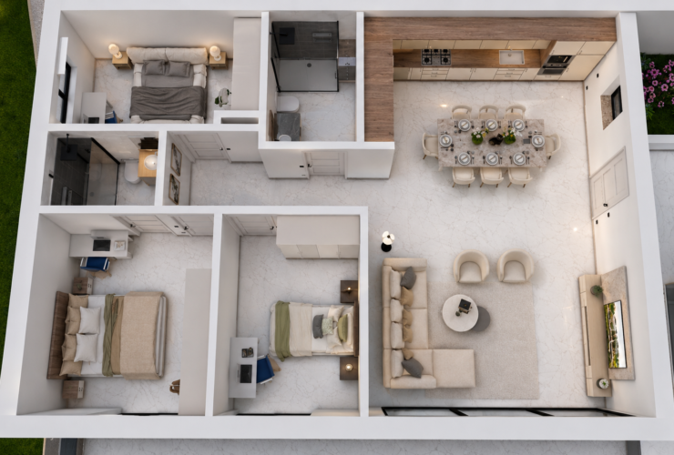 Appartement neuf en terrasse de 4,5 pces à Réchy