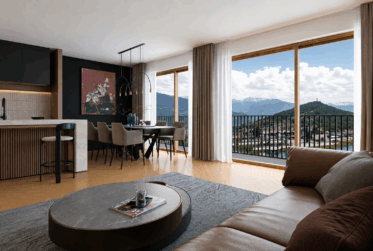 Chalet neuf 5.5 pces en ossature bois avec vue panoramique sur le lac et les Alpes