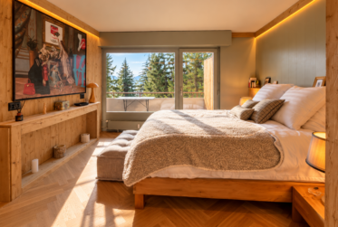 RARE 3.5 PIÈCES SKI-IN / SKI-OUT VIOLETTES AVEC VUE ALPINE PANORAMIQUE – CRANS- MONTANA