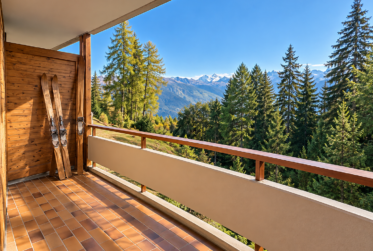 RARE 3.5 PIÈCES SKI-IN / SKI-OUT VIOLETTES AVEC VUE ALPINE PANORAMIQUE – CRANS- MONTANA